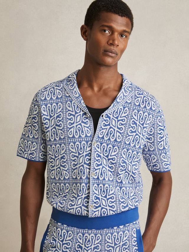 Футболка с узором River Tile Reiss, Blue/Multi
Футболка с узором River Tile Reiss, Blue/Multi