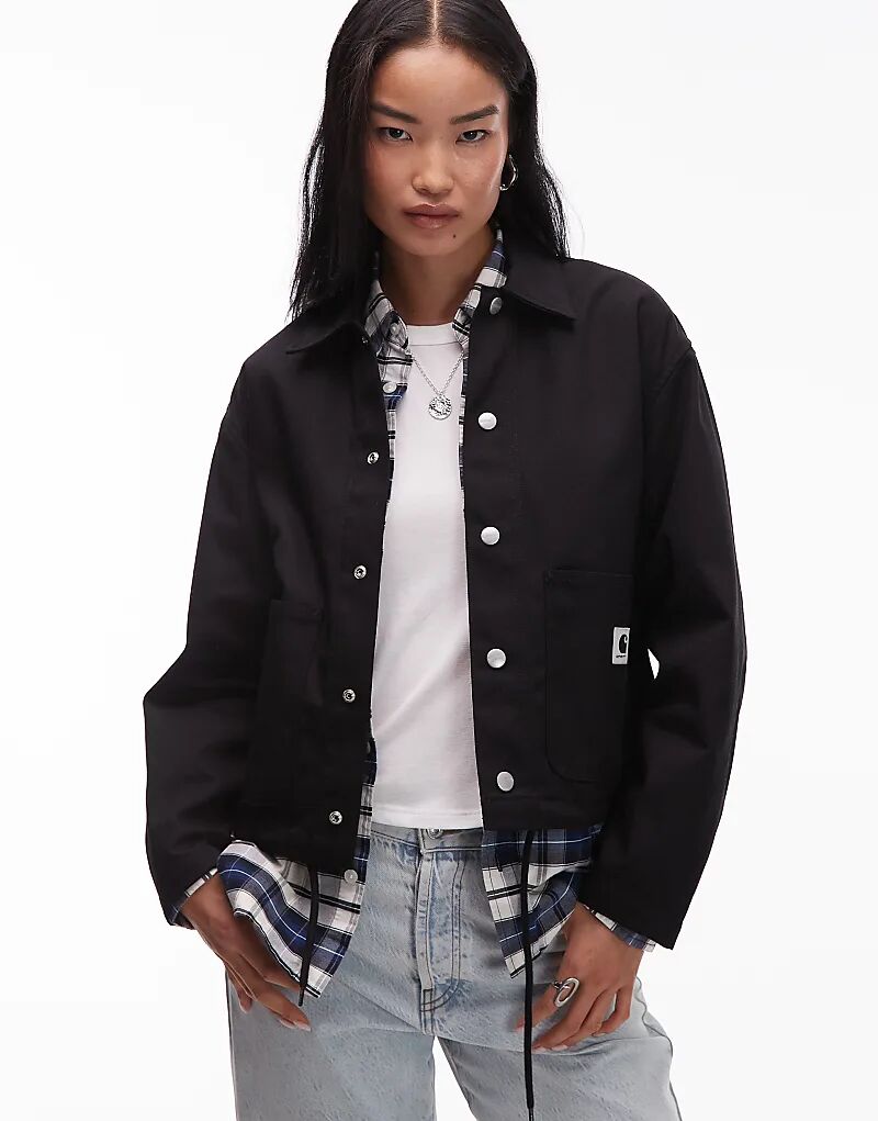 Простая куртка-рубашка Carhartt WIP черного цвета
Простая куртка-рубашка Carhartt WIP черного цвета