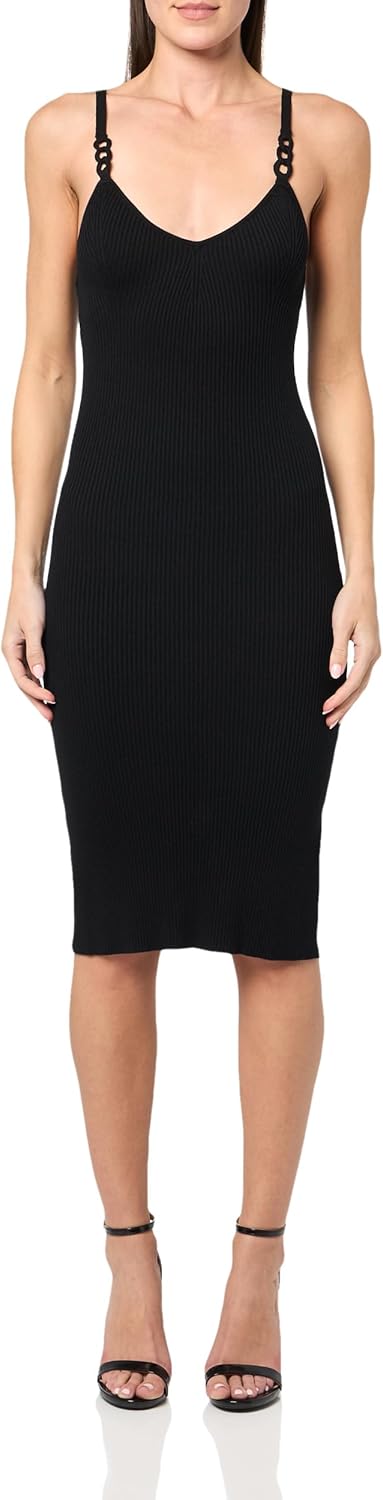 GUESS Женское платье Gina Rib без рукавов с кольцами Eco, Jet Black
GUESS Женское платье Gina Rib без рукавов с кольцами Eco, Jet Black