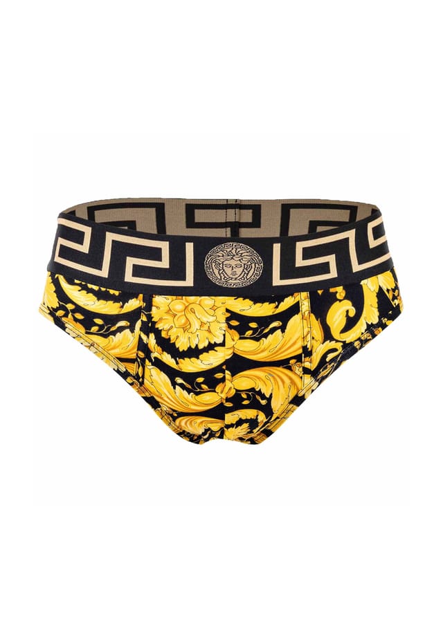 Трусики - хлопок стрейч с узором барокко. Versace, мультиколор 
Трусики - хлопок стрейч с узором барокко. Versace, мультиколор