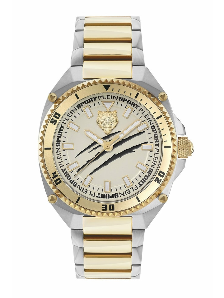 Plein Sport Мужские аналоговые часы в золотом исполнении
Plein Sport Мужские аналоговые часы в золотом исполнении
