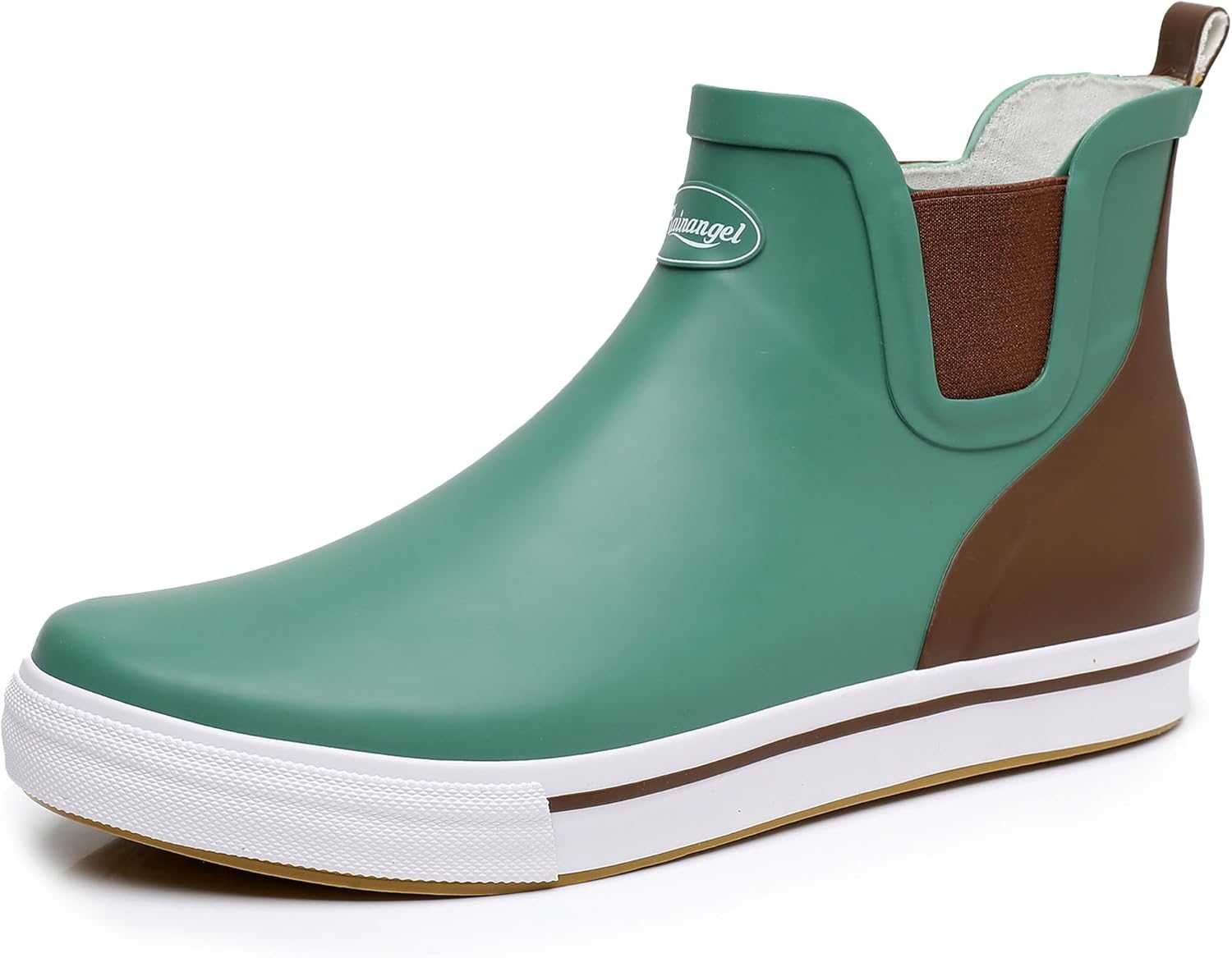 Дождевые сапоги RAINANGEL для женщин и мужчин, унисекс, до щиколотки, противоскользящие, удобные, легкие, для работы в саду и на открытом воздухе, водонепроницаемые сапоги для рыбалки, зеленый
Дождевые сапоги RAINANGEL для женщин и мужчин, унисекс, до щиколотки, противоскользящие, удобные, легкие, для работы в саду и на открытом воздухе, водонепроницаемые сапоги для рыбалки, зеленый