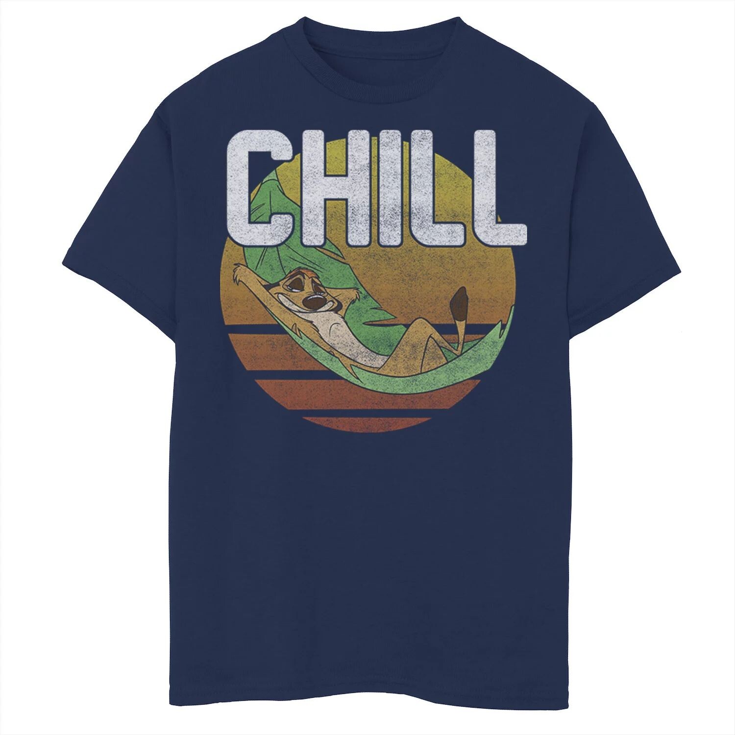 Винтажная футболка с изображением гамака Timon Chill Leaf для мальчиков 8–20 лет Disney's The Lion King Disney
Винтажная футболка с изображением гамака Timon Chill Leaf для мальчиков 8–20 лет Disney's The Lion King Disney