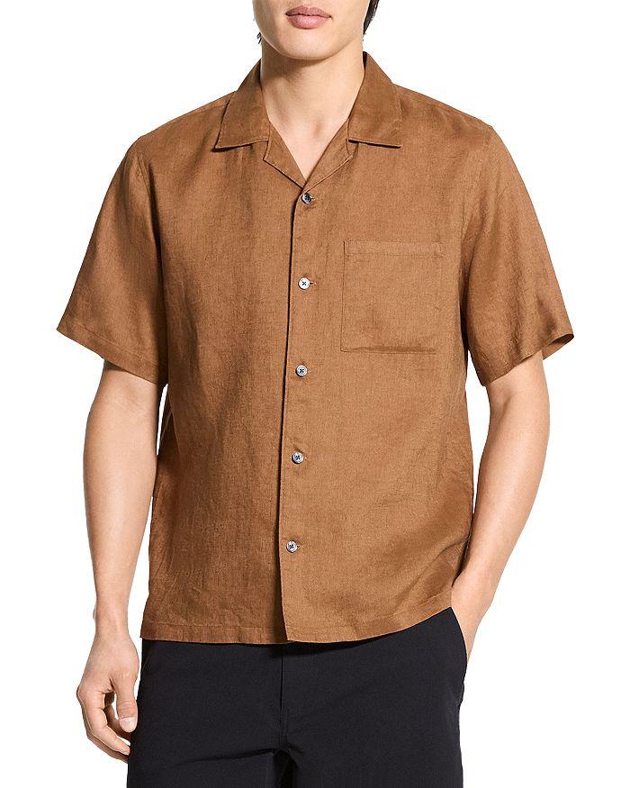 Нолл Рубашка с коротким рукавом и отложным воротником из льна свободного кроя Theory, коричневый
Нолл Рубашка с коротким рукавом и отложным воротником из льна свободного кроя Theory, коричневый
