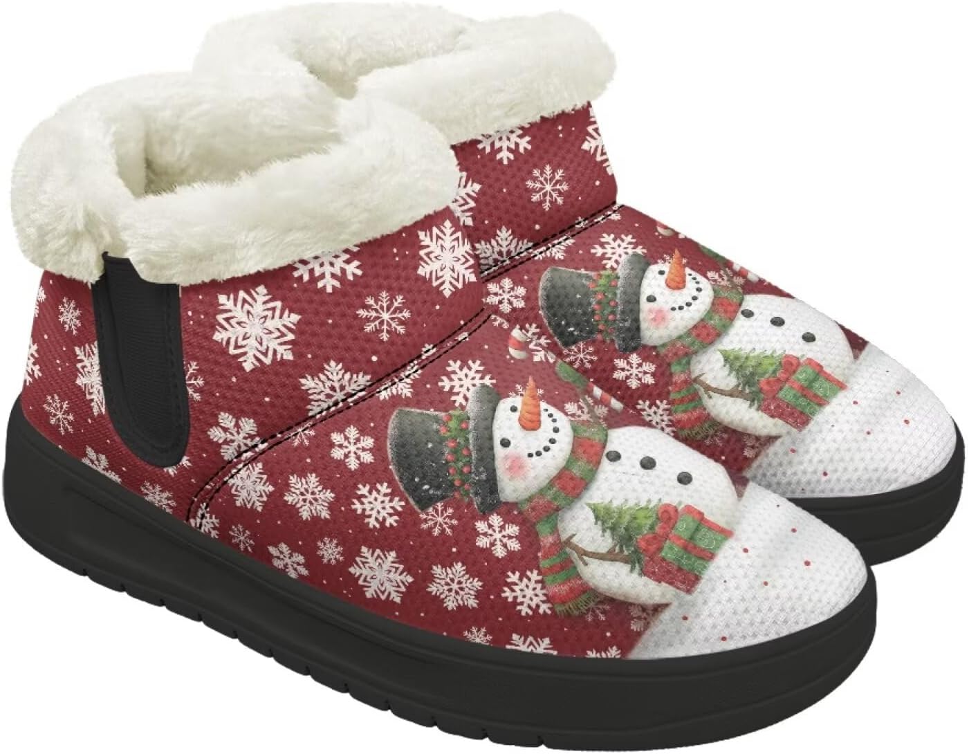Рождественские ботинки Forchrinse для женщин и мужчин, зимние пушистые снежные ботильоны, удобные теплые короткие ботинки для прогулок, Christmas Snowman Print
Рождественские ботинки Forchrinse для женщин и мужчин, зимние пушистые снежные ботильоны, удобные теплые короткие ботинки для прогулок, Christmas Snowman Print