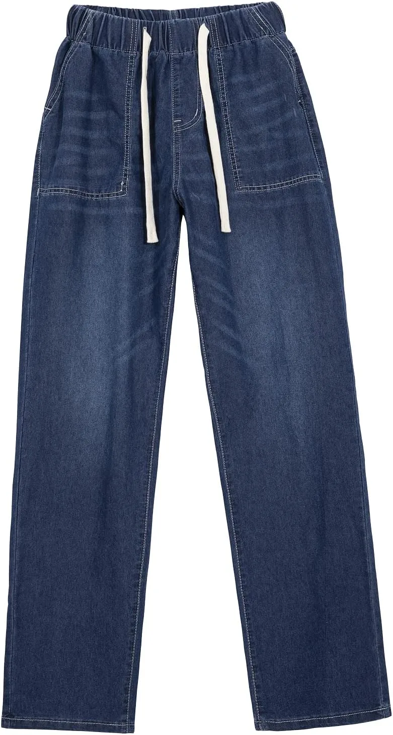 Женские укороченные джинсы Hacikis с завязками на талии, прямые, средняя посадка, с карманами
Женские укороченные джинсы Hacikis с завязками на талии, прямые, средняя посадка, с карманами