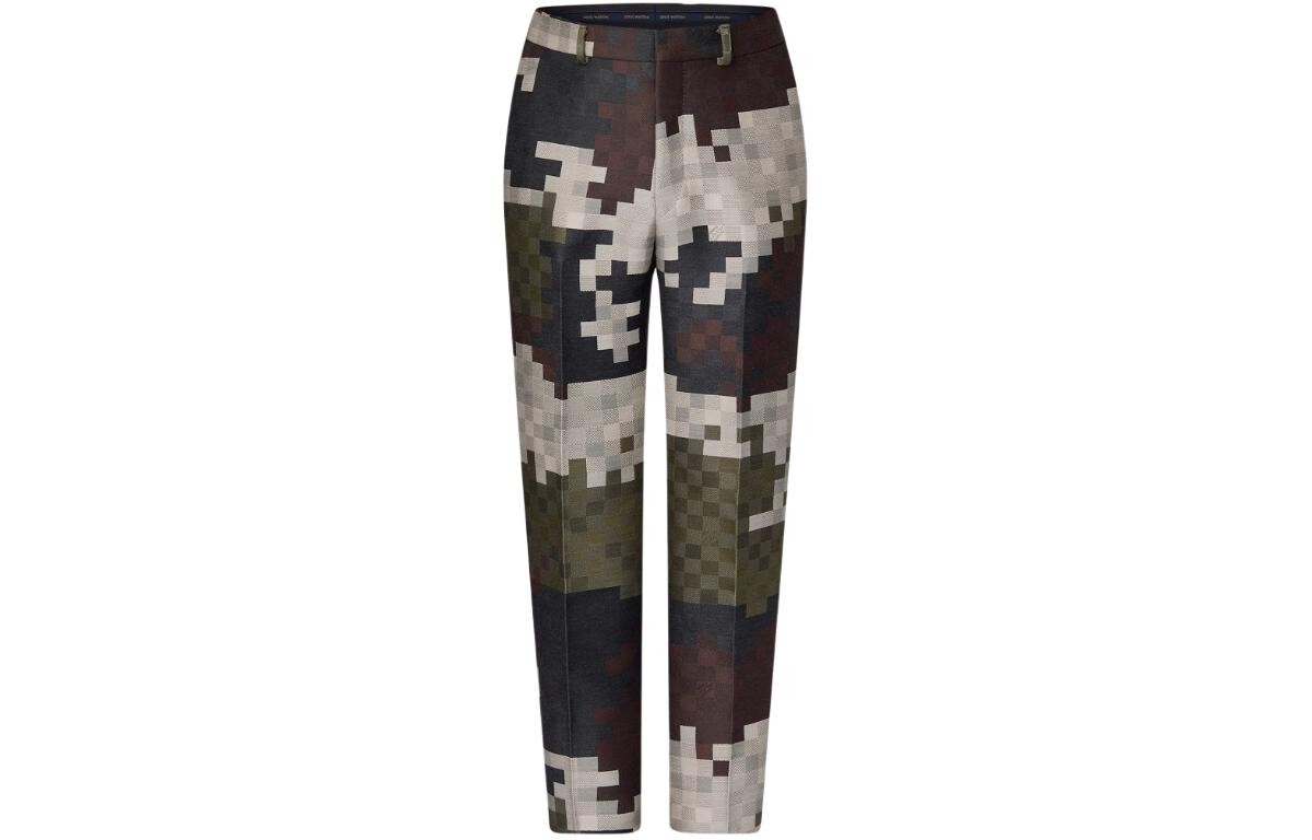 Повседневные брюки мужские зеленые Louis Vuitton, зеленый 
Повседневные брюки мужские зеленые Louis Vuitton, зеленый