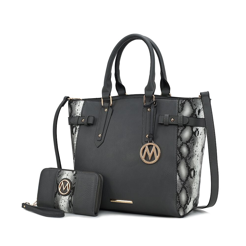 Mkf Collection Joelle Женская большая сумка с тиснением под змею и бумажником от Mia K MKF Collection, цвет Charcoal, Черный, Mkf Collection Joelle Женская большая сумка с тиснением под змею и бумажником от Mia K MKF Collection, цвет Charcoal 
Mkf Collection Joelle Женская большая сумка с тиснением под змею и бумажником от Mia K MKF Collection, цвет Charcoal, Черный, Mkf Collection Joelle Женская большая сумка с тиснением под змею и бумажником от Mia K MKF Collection, цвет Charcoal
