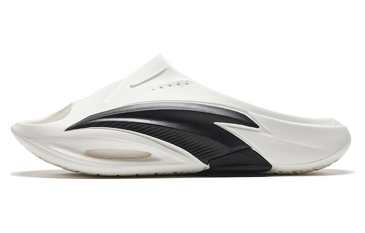 ANTA Мужские спортивные шлепанцы с азотными пузырьками бело-черные 
ANTA Мужские спортивные шлепанцы с азотными пузырьками бело-черные