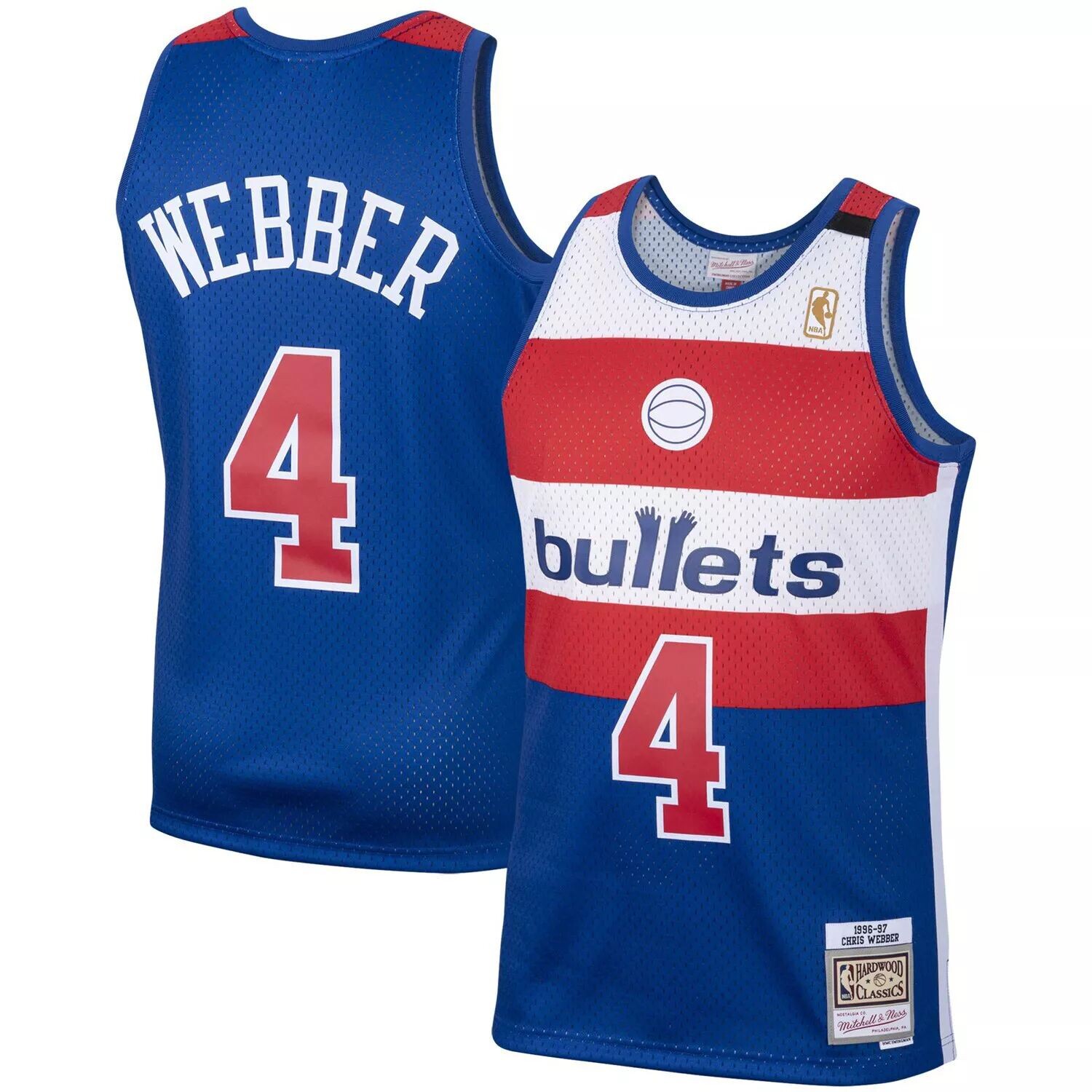 Мужская майка Mitchell & Ness Chris Webber Royal Washington Bullets 1996/97 Hardwood Classics Swingman, Синий, Мужская майка Mitchell & Ness Chris Webber Royal Washington Bullets 1996/97 Hardwood Classics Swingman
Мужская майка Mitchell & Ness Chris Webber Royal Washington Bullets 1996/97 Hardwood Classics Swingman, Синий, Мужская майка Mitchell & Ness Chris Webber Royal Washington Bullets 1996/97 Hardwood Classics Swingman