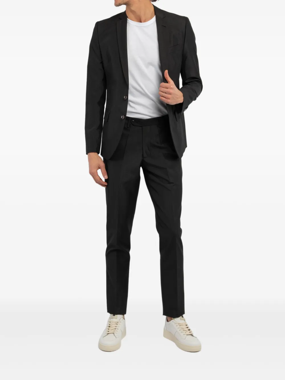 Костюм с узкими лацканами Reveres 1949, черный
Костюм с узкими лацканами Reveres 1949, черный