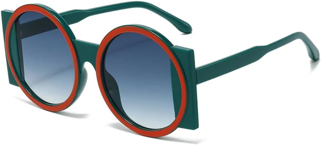 Модные большие круглые солнцезащитные очки для женщин, контрастные цветовые оттенки, защита от УФ-излучения UV400, ретро, уникальные, модные, градиентные, для мужчин UUPTTPL, Green Orange Blue
Модные большие круглые солнцезащитные очки для женщин, контрастные цветовые оттенки, защита от УФ-излучения UV400, ретро, уникальные, модные, градиентные, для мужчин UUPTTPL, Green Orange Blue