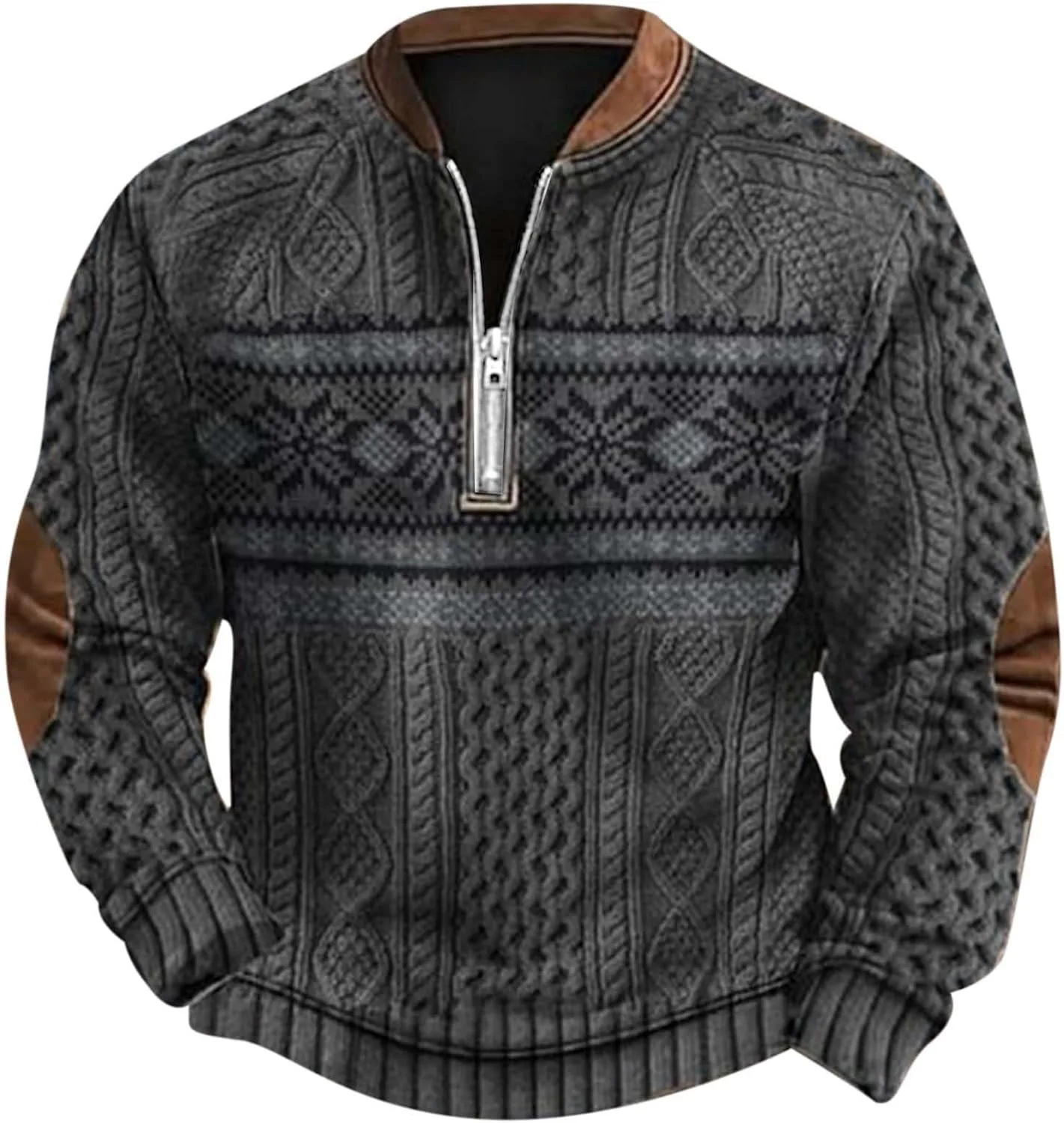 Свитер мужской Casual Quarter Zip Pullover с фактурной вязкой
Свитер мужской Casual Quarter Zip Pullover с фактурной вязкой