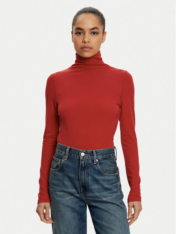 Свитер с высоким воротником приталенного кроя Gap, красный
Свитер с высоким воротником приталенного кроя Gap, красный