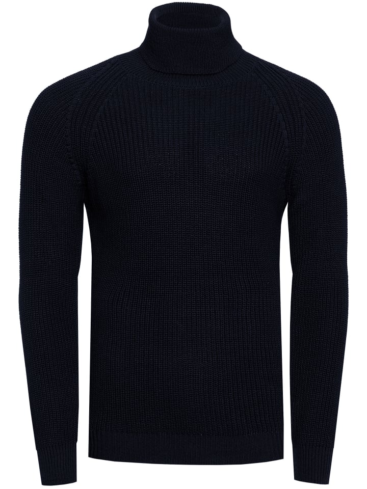 Водолазка облегающего кроя из плотной вязки темно-синего цвета Rusty Neal
Водолазка облегающего кроя из плотной вязки темно-синего цвета Rusty Neal