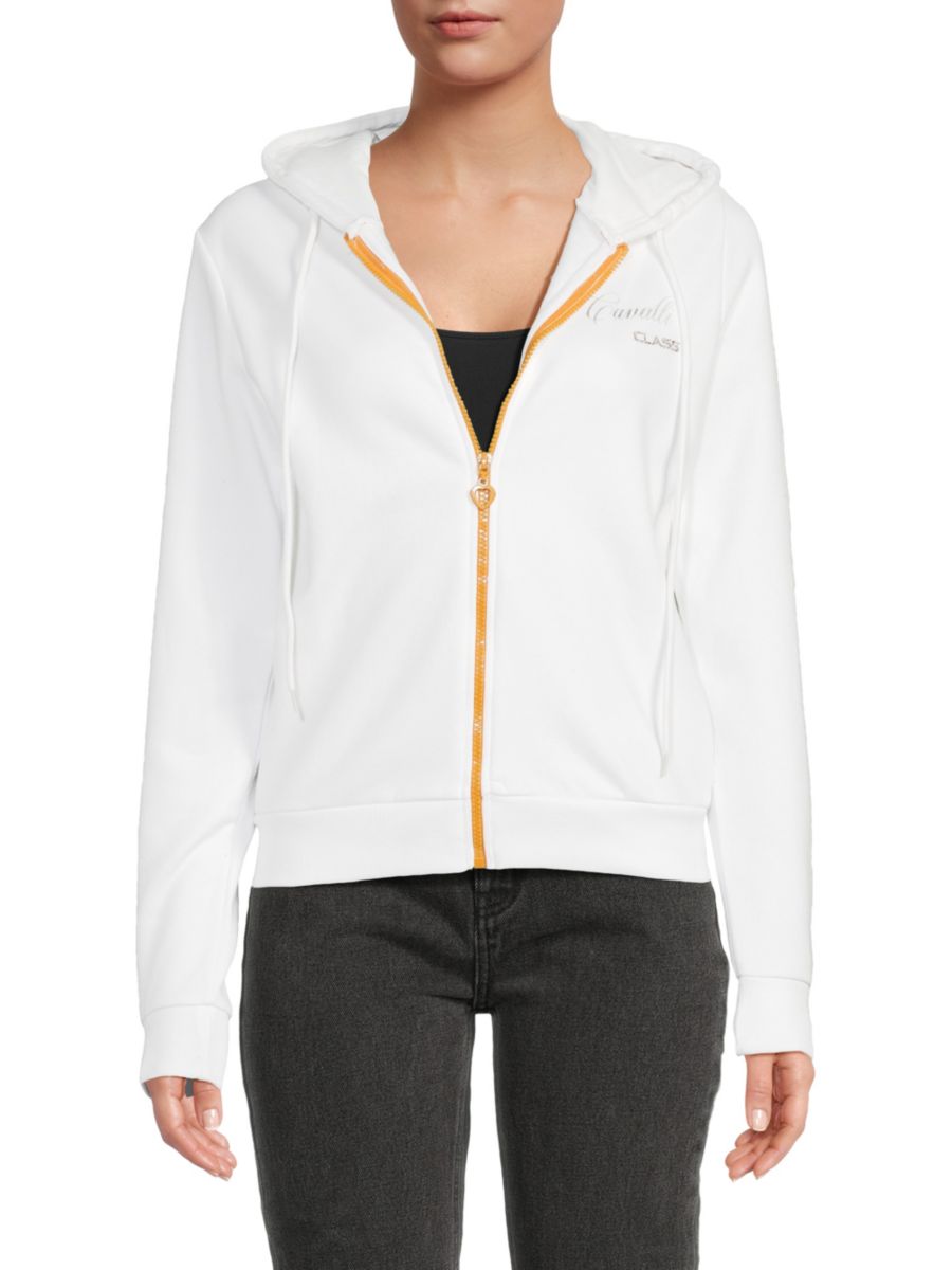 Толстовка с логотипом на молнии Cavalli Class by Roberto Cavalli, белый
Толстовка с логотипом на молнии Cavalli Class by Roberto Cavalli, белый