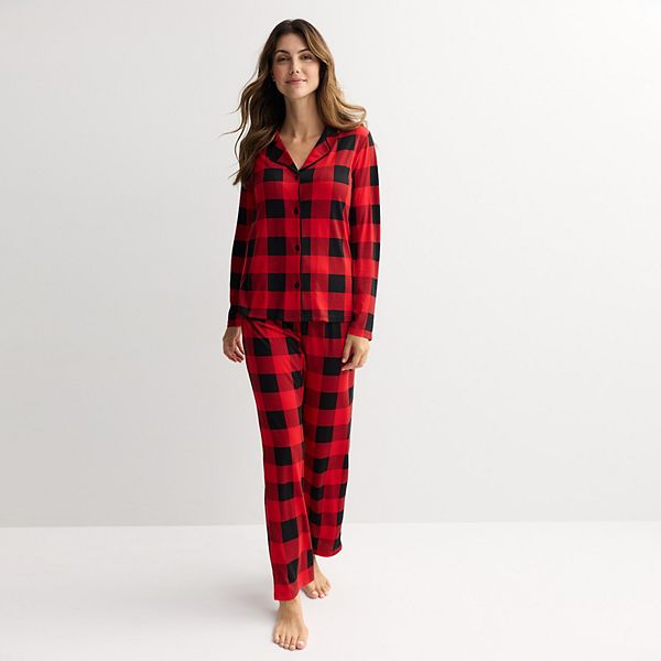 Женский пижамный комплект с воротником-стойкой в клетку баффало Jammies For Your Families
Женский пижамный комплект с воротником-стойкой в клетку баффало Jammies For Your Families