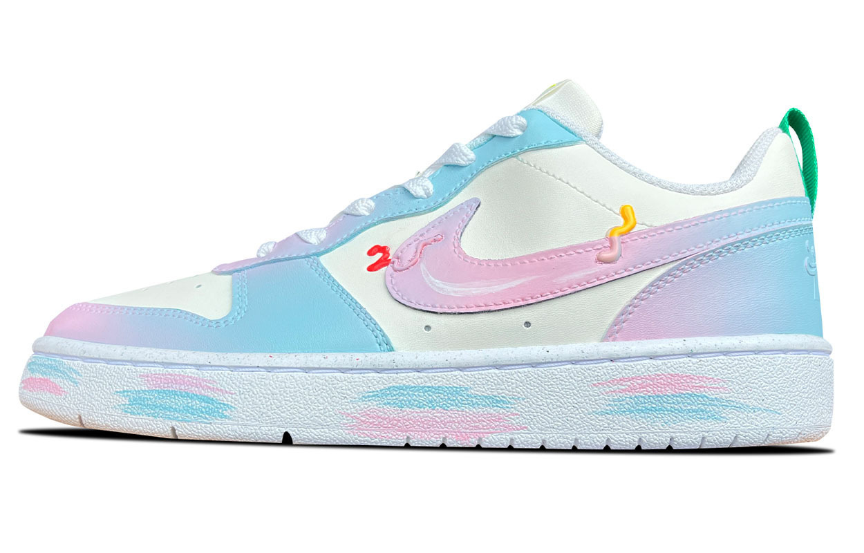 Nike Кроссовки для скейтбординга Court Borough Clear Summer Breeze Slip Resistant Abrasion Resistant детские Pink Blue Unisex
Nike Кроссовки для скейтбординга Court Borough Clear Summer Breeze Slip Resistant Abrasion Resistant детские Pink Blue Unisex