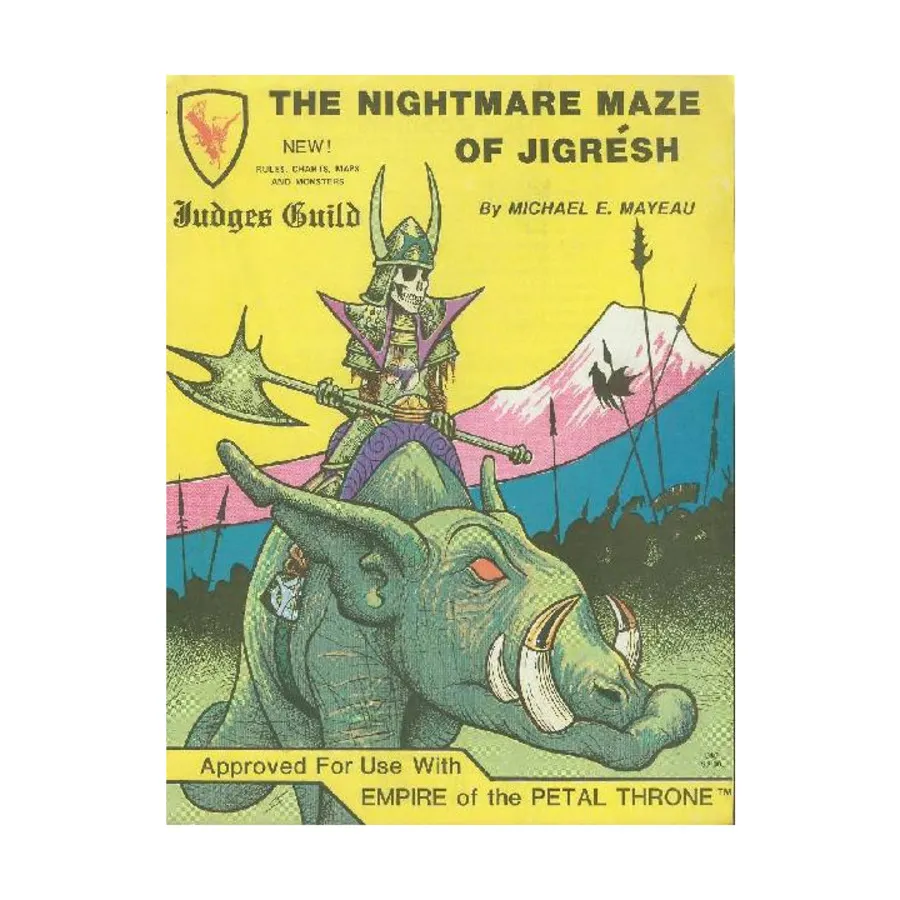 Модуль Nightmare Maze of Jigresh, Empire of the Petal Throne Modules (Judges Guild)
Модуль Nightmare Maze of Jigresh, Empire of the Petal Throne Modules (Judges Guild)