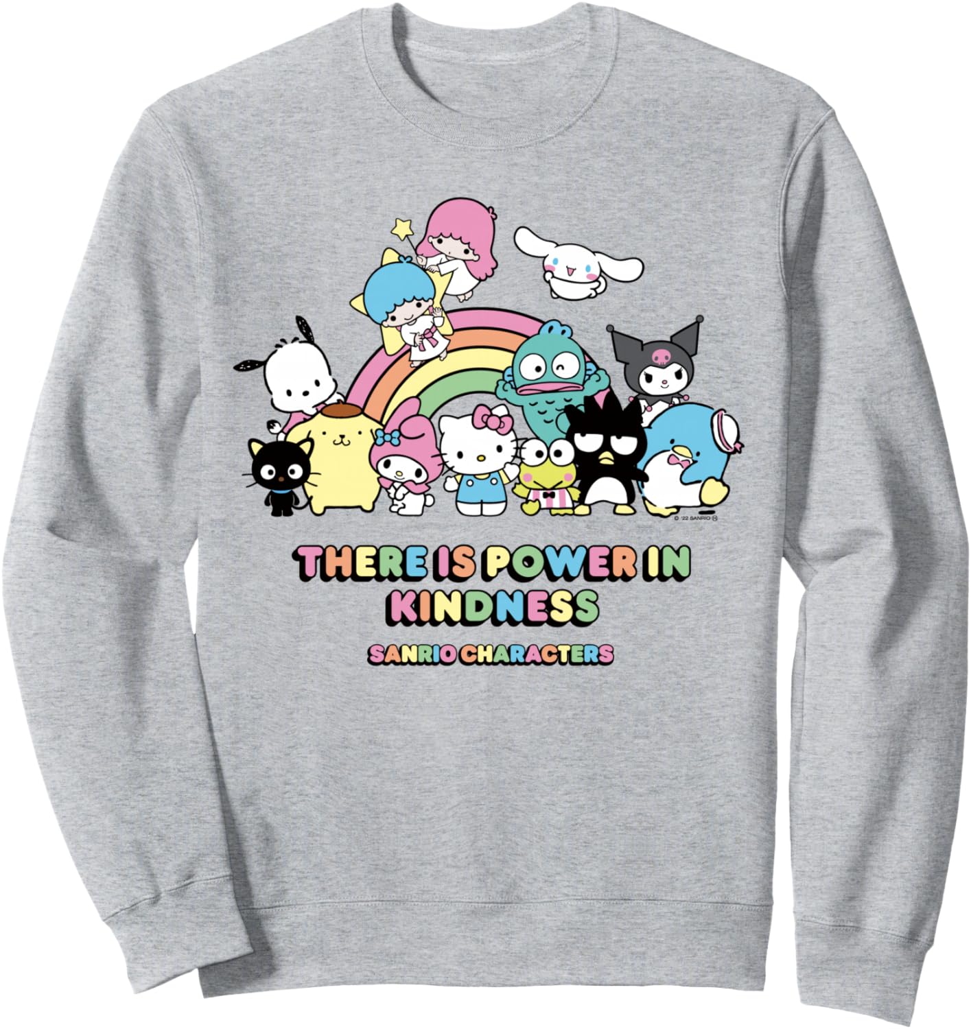 Толстовка с радужным рисунком персонажей Sanrio (американский дизайн), серая (серый меланж), размер S Us Sanrio Design
Толстовка с радужным рисунком персонажей Sanrio (американский дизайн), серая (серый меланж), размер S Us Sanrio Design