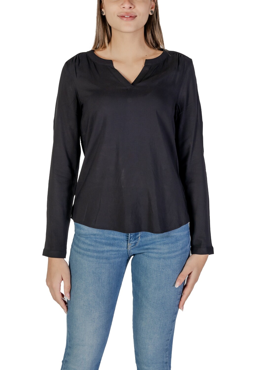 Рубашка Street One с v-образным вырезом, черный
Рубашка Street One с v-образным вырезом, черный