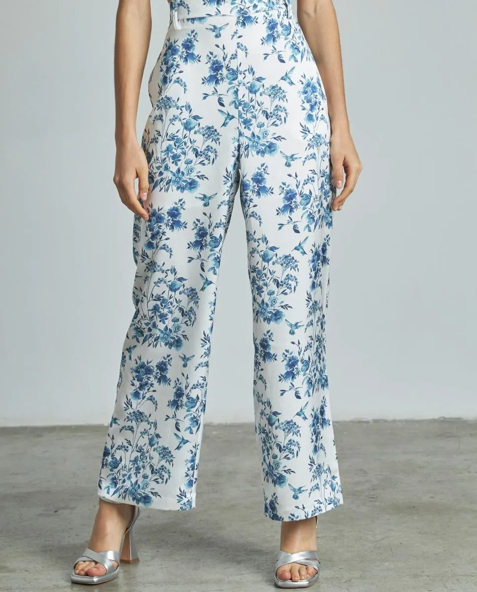 Женские брюки прямого кроя с высокой талией и набивным рисунком Alma en Pena, синий
Женские брюки прямого кроя с высокой талией и набивным рисунком Alma en Pena, синий