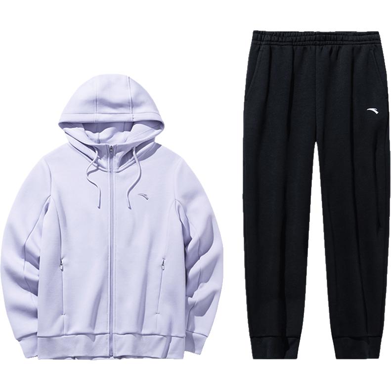 ANTA Разнообразие тренировочной коллекции повседневный костюм women's light purple/basic black
ANTA Разнообразие тренировочной коллекции повседневный костюм women's light purple/basic black