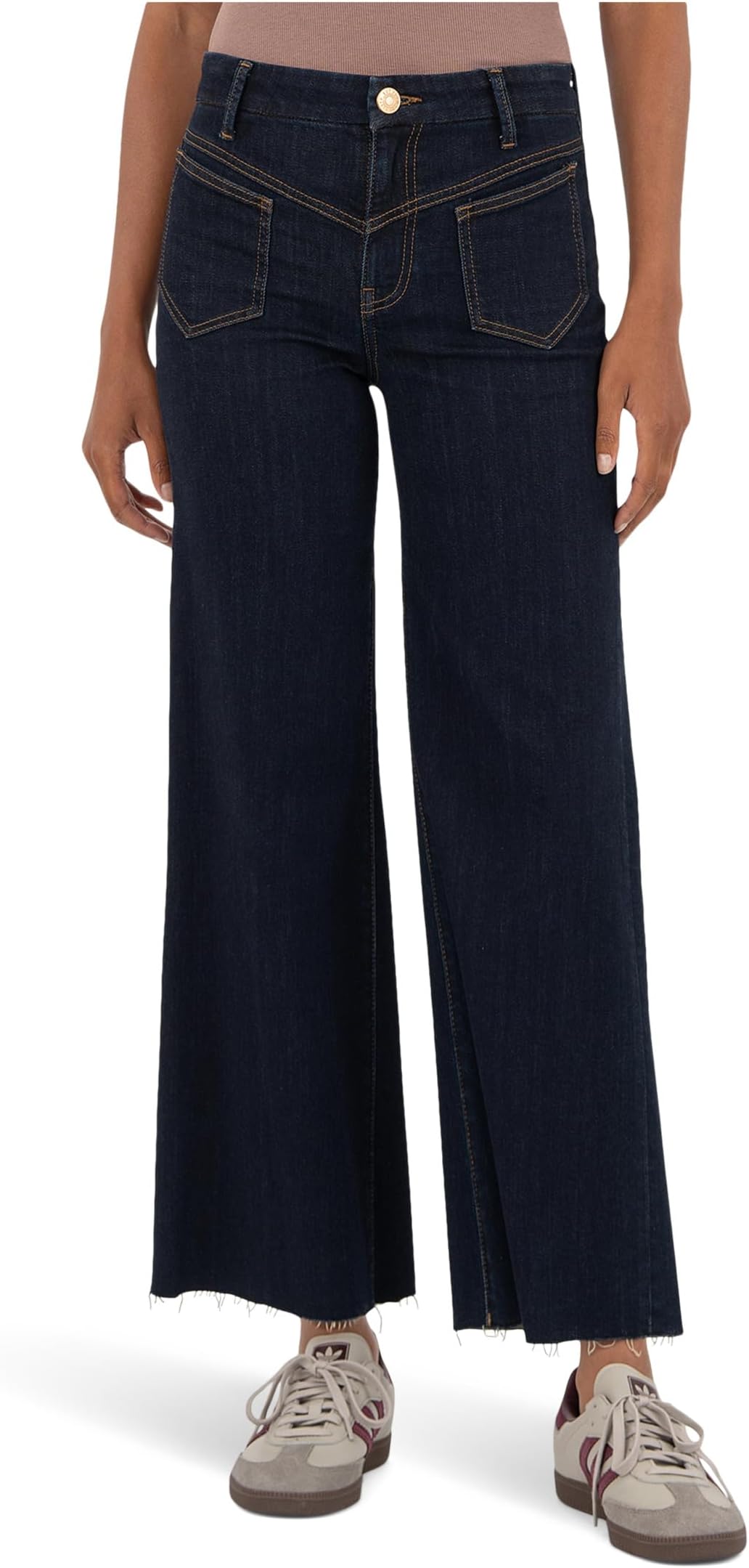 Джинсы KUT from the Kloth Women's Charlotte High-rise Wide Front Seam Leg Raw Hem In Sustain, Sustain
Джинсы KUT from the Kloth Women's Charlotte High-rise Wide Front Seam Leg Raw Hem In Sustain, Sustain