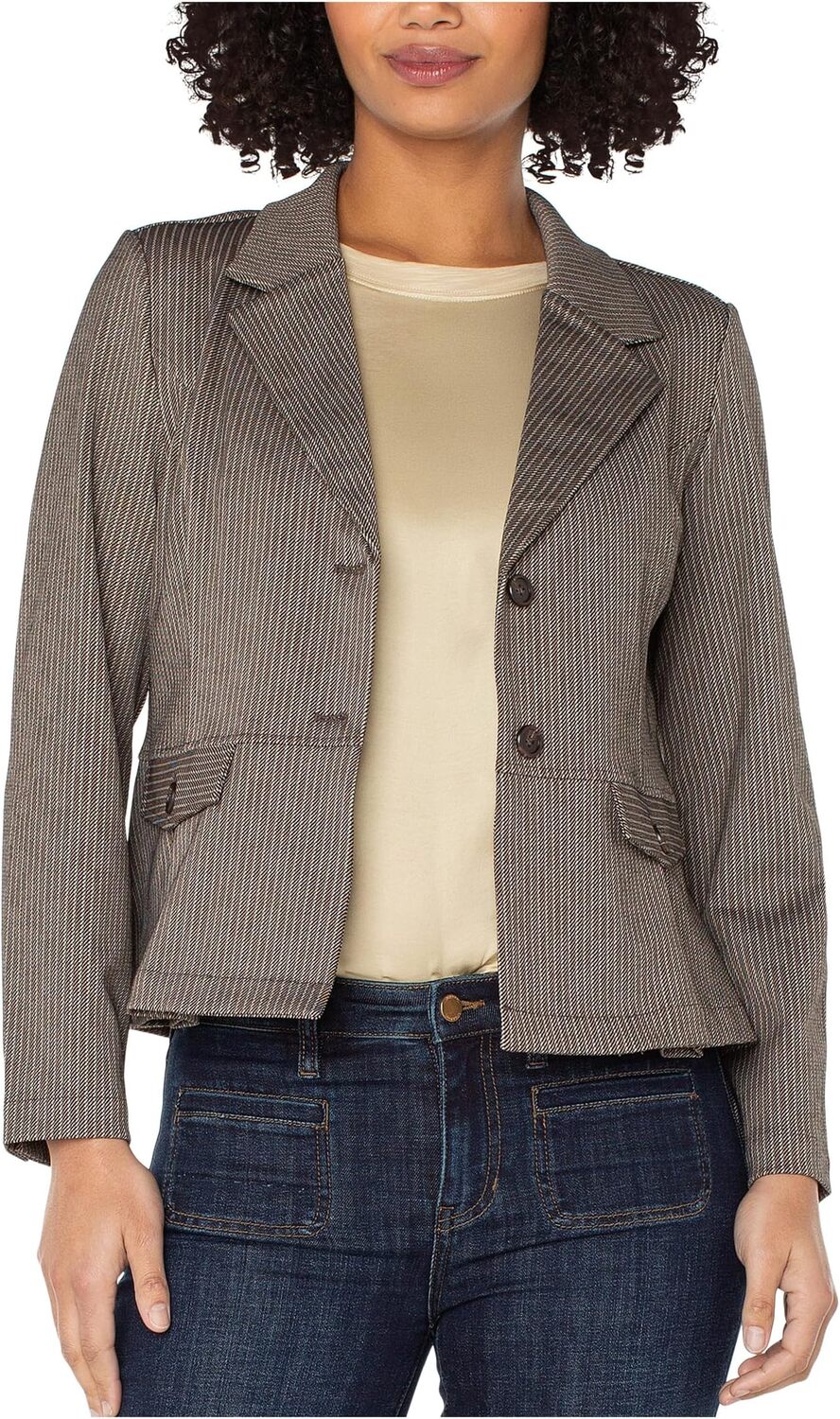 Блейзер Liverpool Los Angeles Peplum Blazer, цвет Camel/Sand Stripe
Блейзер Liverpool Los Angeles Peplum Blazer, цвет Camel/Sand Stripe