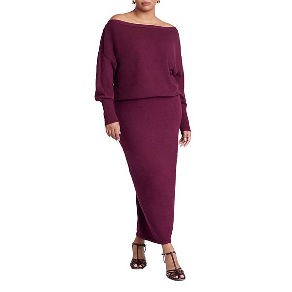 Женский свитер с юбкой-колонной plus size Eloquii, Burgundy
Женский свитер с юбкой-колонной plus size Eloquii, Burgundy