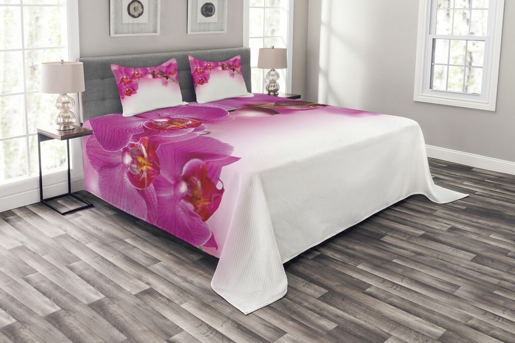 Комплект покрывала ABAKUHAUS Orchid, экзотическая орхидея по фен-шуй, комплект с моющимися наволочками, для односпальных кроватей 264 x 220 см, разноцветный
Комплект покрывала ABAKUHAUS Orchid, экзотическая орхидея по фен-шуй, комплект с моющимися наволочками, для односпальных кроватей 264 x 220 см, разноцветный