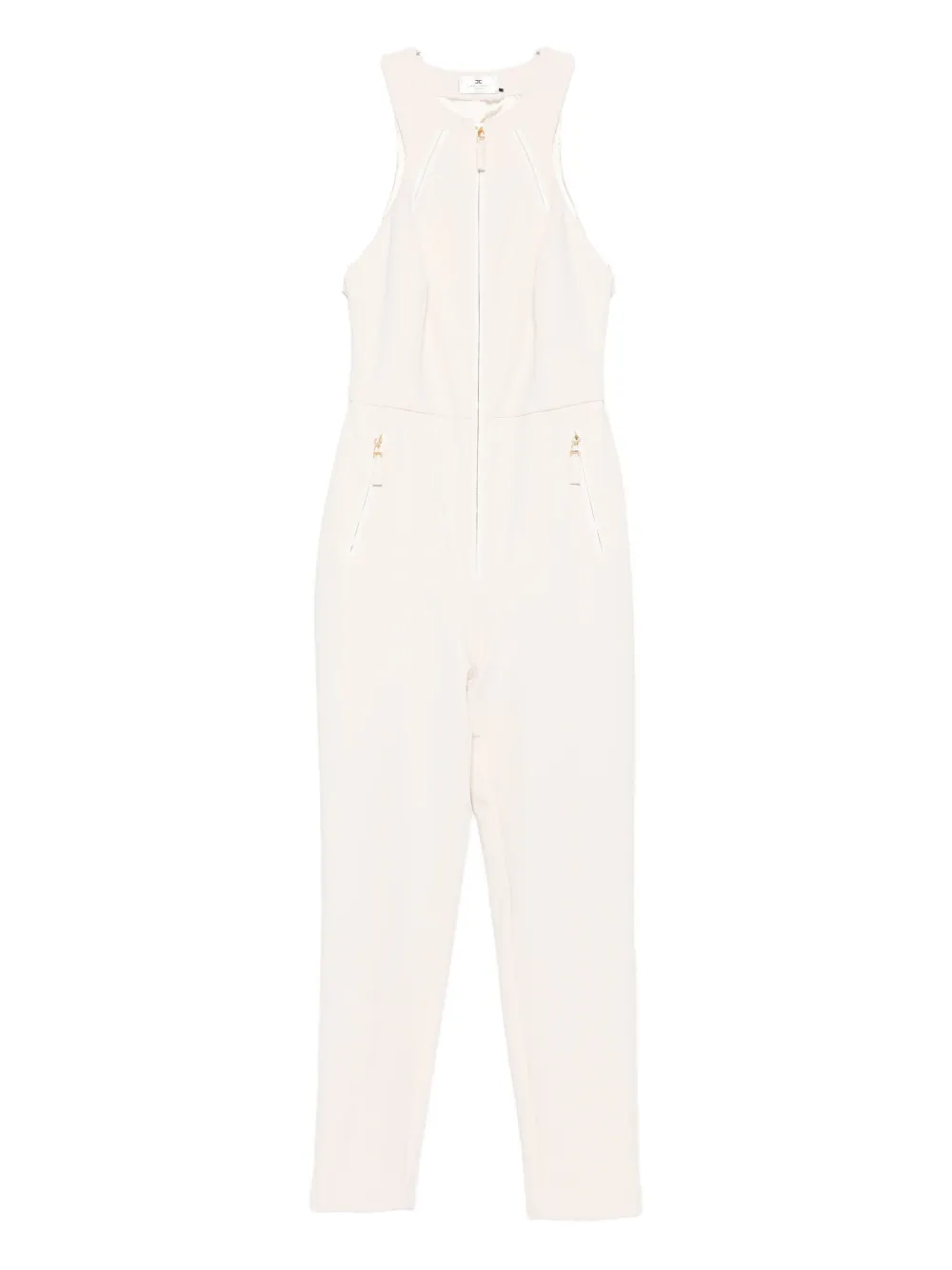 Комбинезон без рукавов на молнии спереди Elisabetta Franchi, белый
Комбинезон без рукавов на молнии спереди Elisabetta Franchi, белый