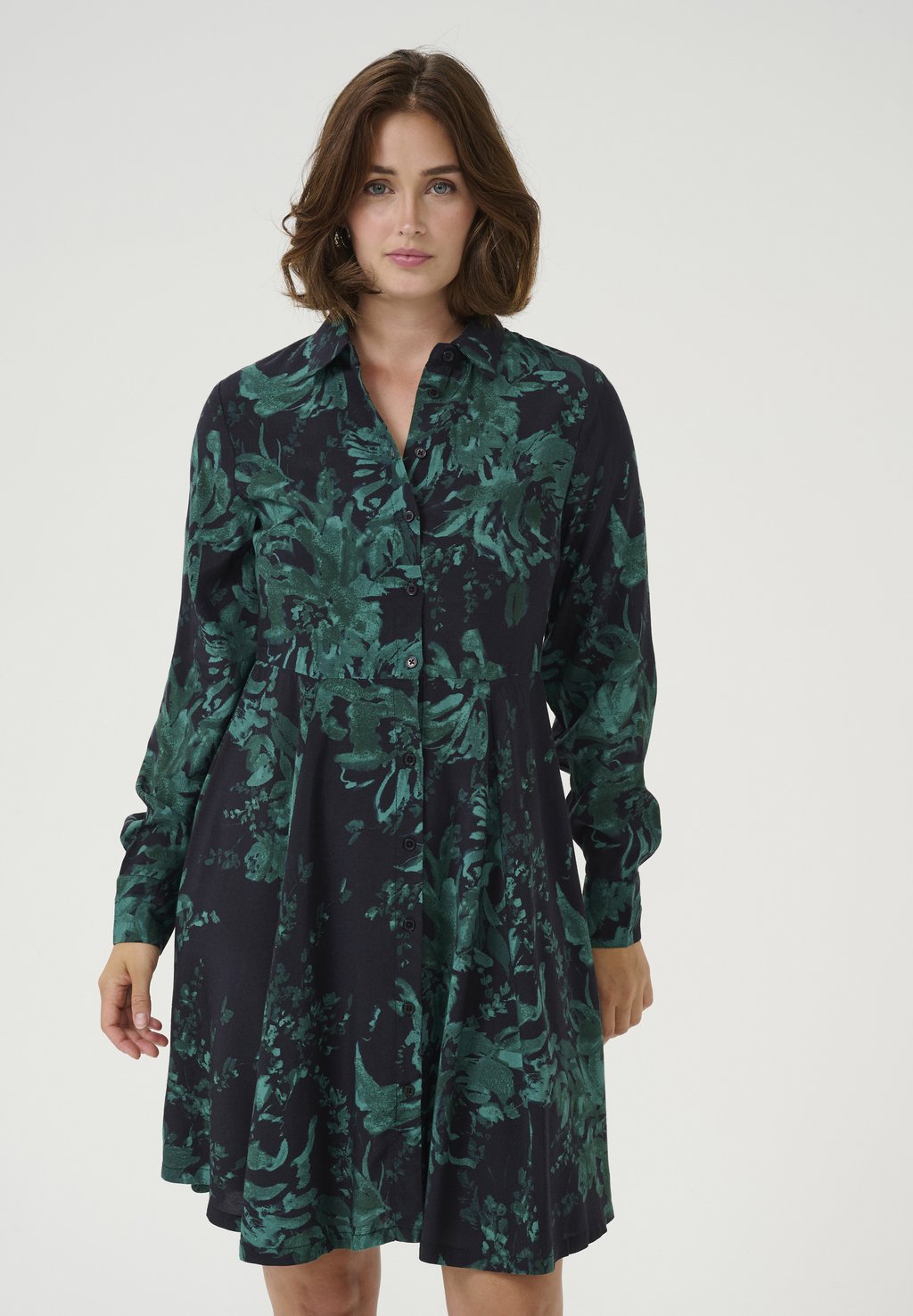 Платье-рубашка Kaffe, черный
Платье-рубашка Kaffe, черный