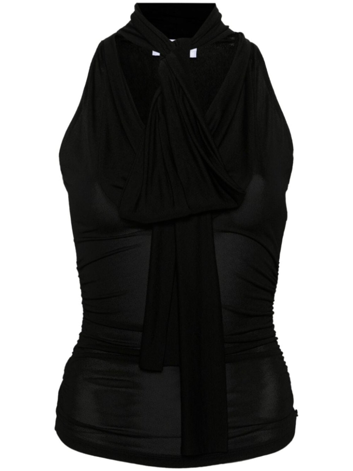 Топ из джерси со сборками Blumarine, черный
Топ из джерси со сборками Blumarine, черный