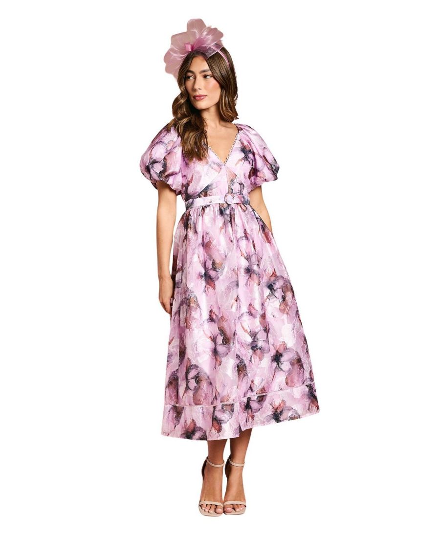 Женское короткое платье миди с пышными рукавами и поясом Coast, Pink
Женское короткое платье миди с пышными рукавами и поясом Coast, Pink