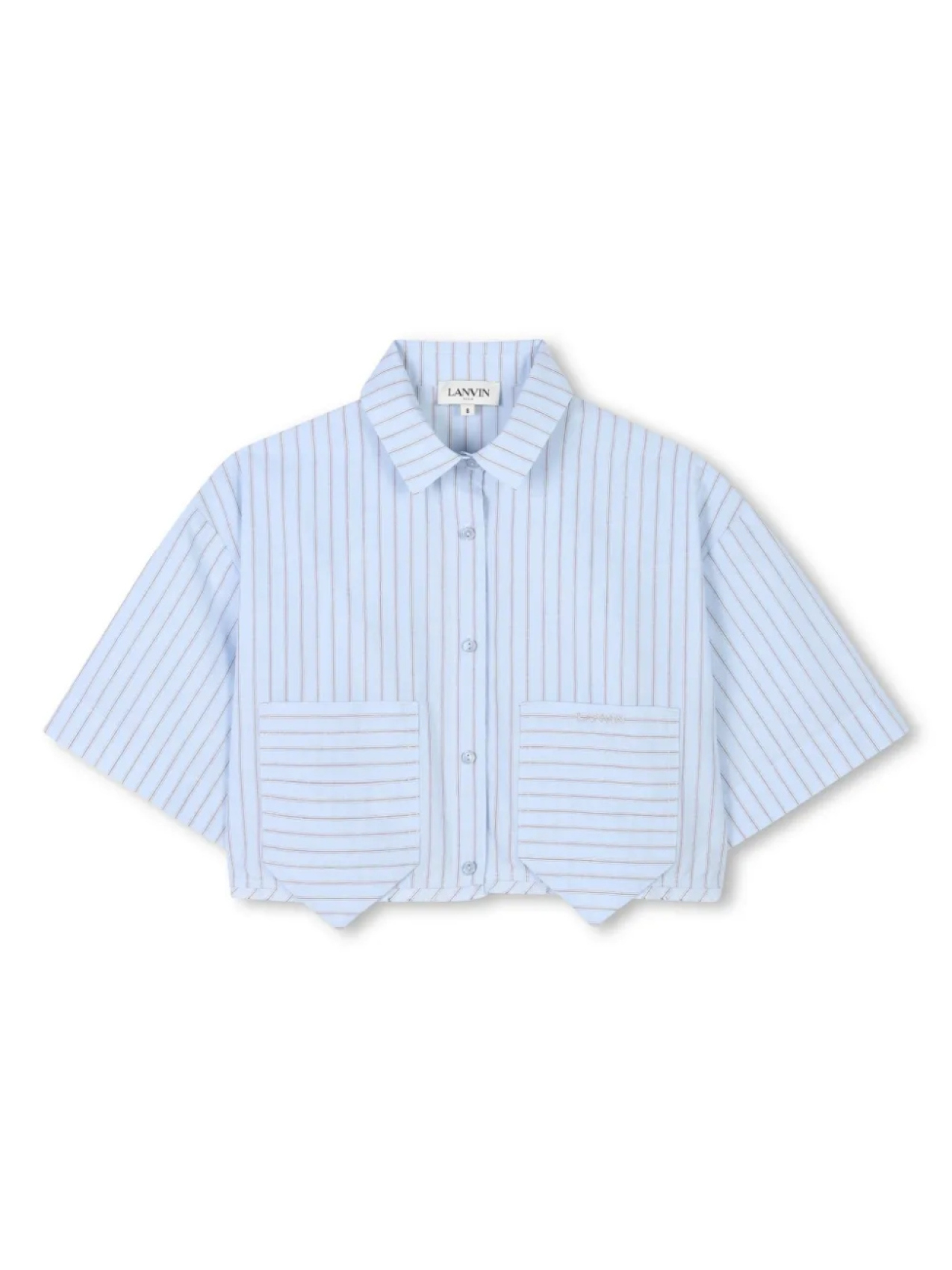 Lanvin Enfant комплект из рубашки и шортов в полоску, синий
Lanvin Enfant комплект из рубашки и шортов в полоску, синий