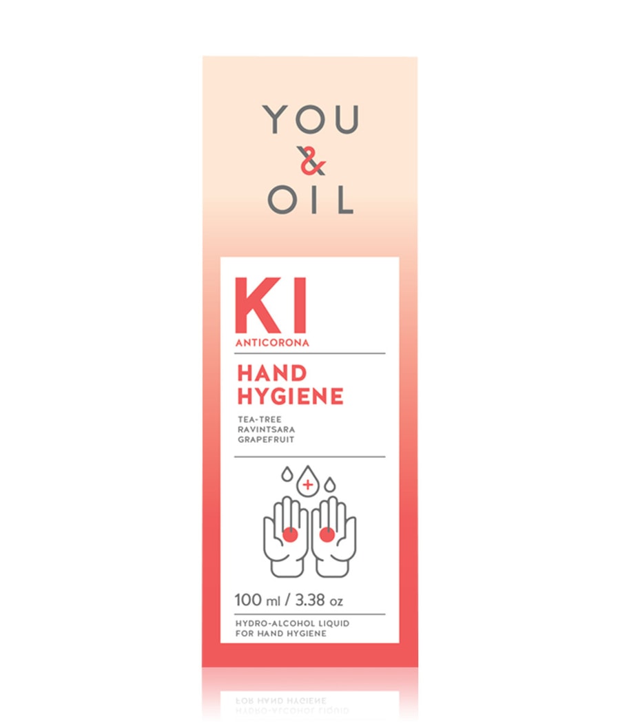 Дезинфицирующее средство для рук YOU & OIL KI Hand Hygiene Liquid, 100 ml 
Дезинфицирующее средство для рук YOU & OIL KI Hand Hygiene Liquid, 100 ml