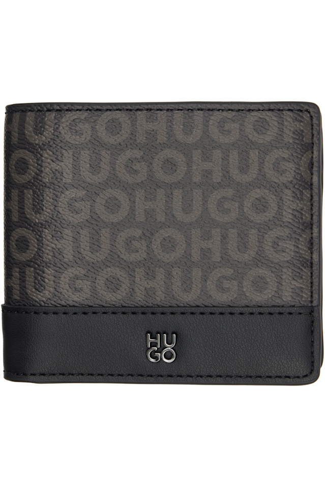 Кошелек с многослойным логотипом Hugo, черный
Кошелек с многослойным логотипом Hugo, черный