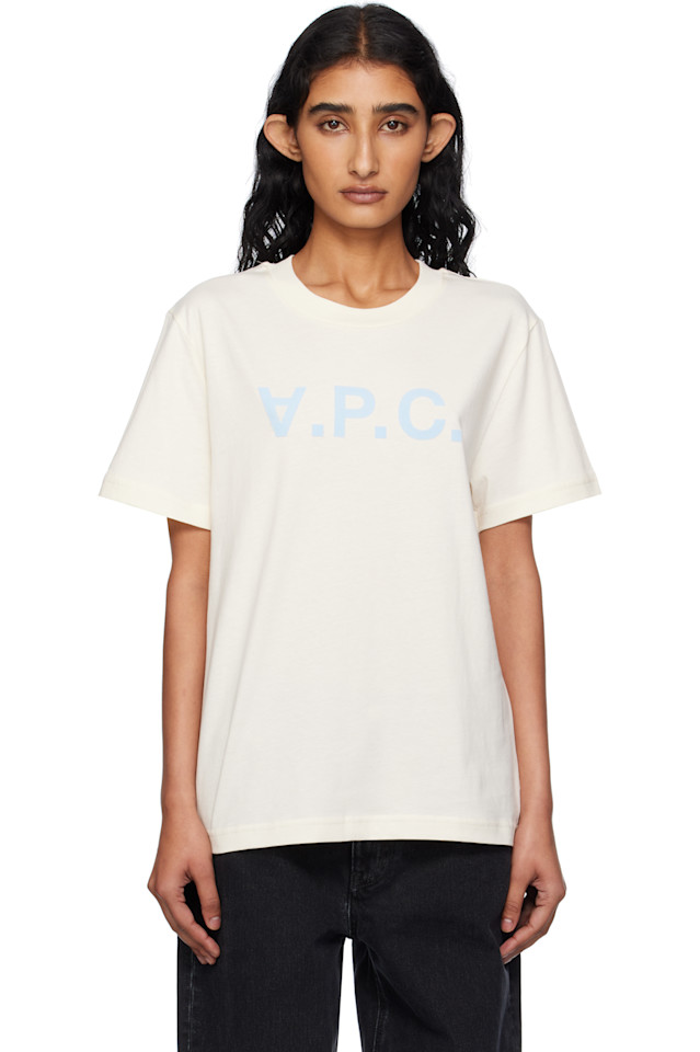 Стандартная футболка Grand 'VPC' A.P.C., экрю 
Стандартная футболка Grand 'VPC' A.P.C., экрю