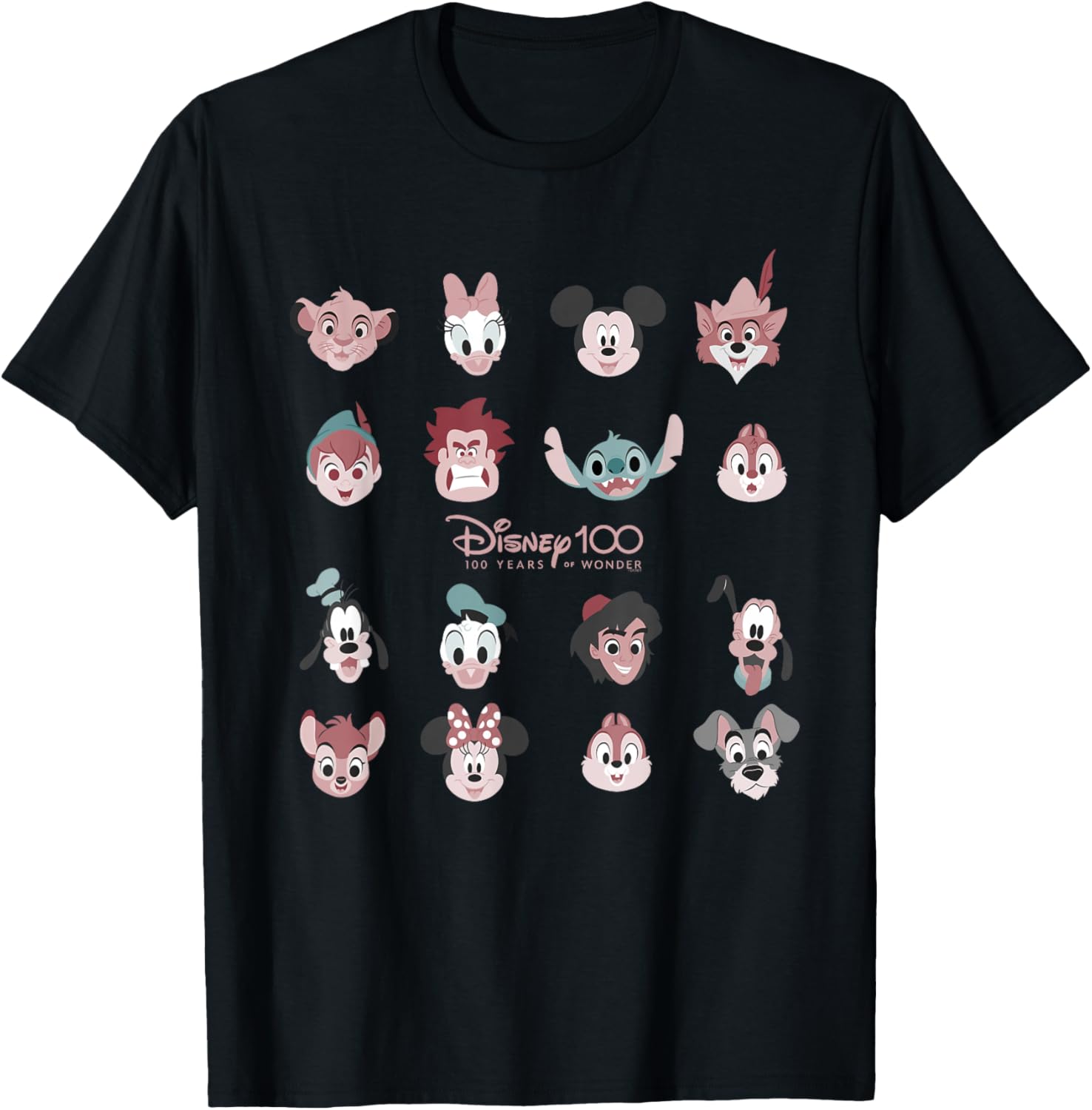 Футболка Disney «100th Anniversary Wonder Famous Face D100», черная
Футболка Disney «100th Anniversary Wonder Famous Face D100», черная