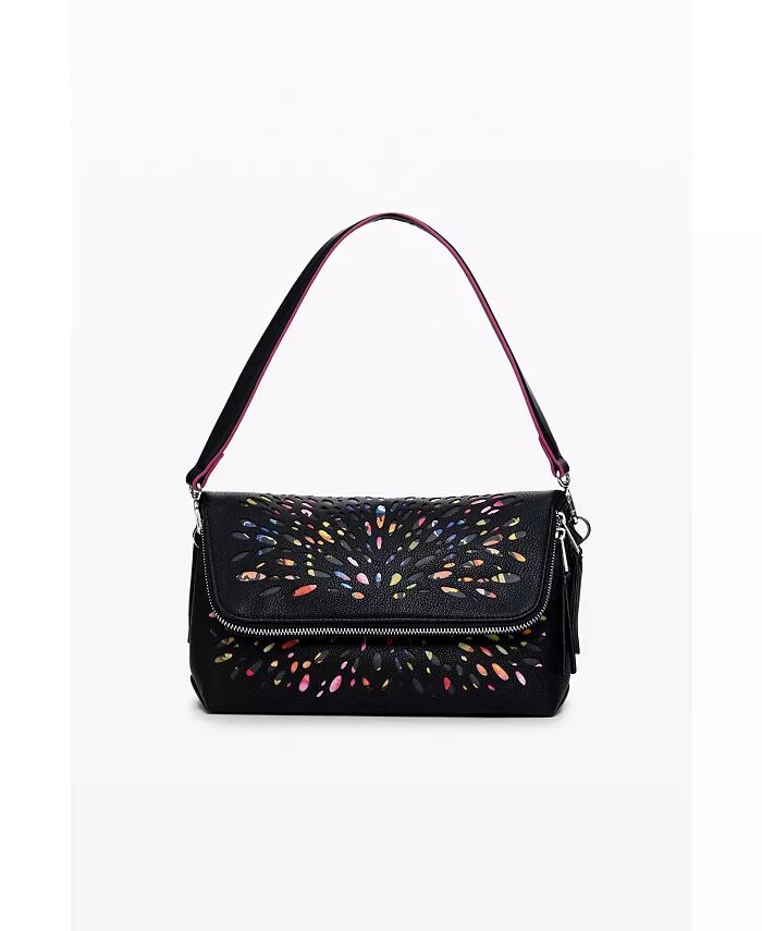 Женская сумка через плечо среднего размера с перфорацией Desigual, черный
Женская сумка через плечо среднего размера с перфорацией Desigual, черный