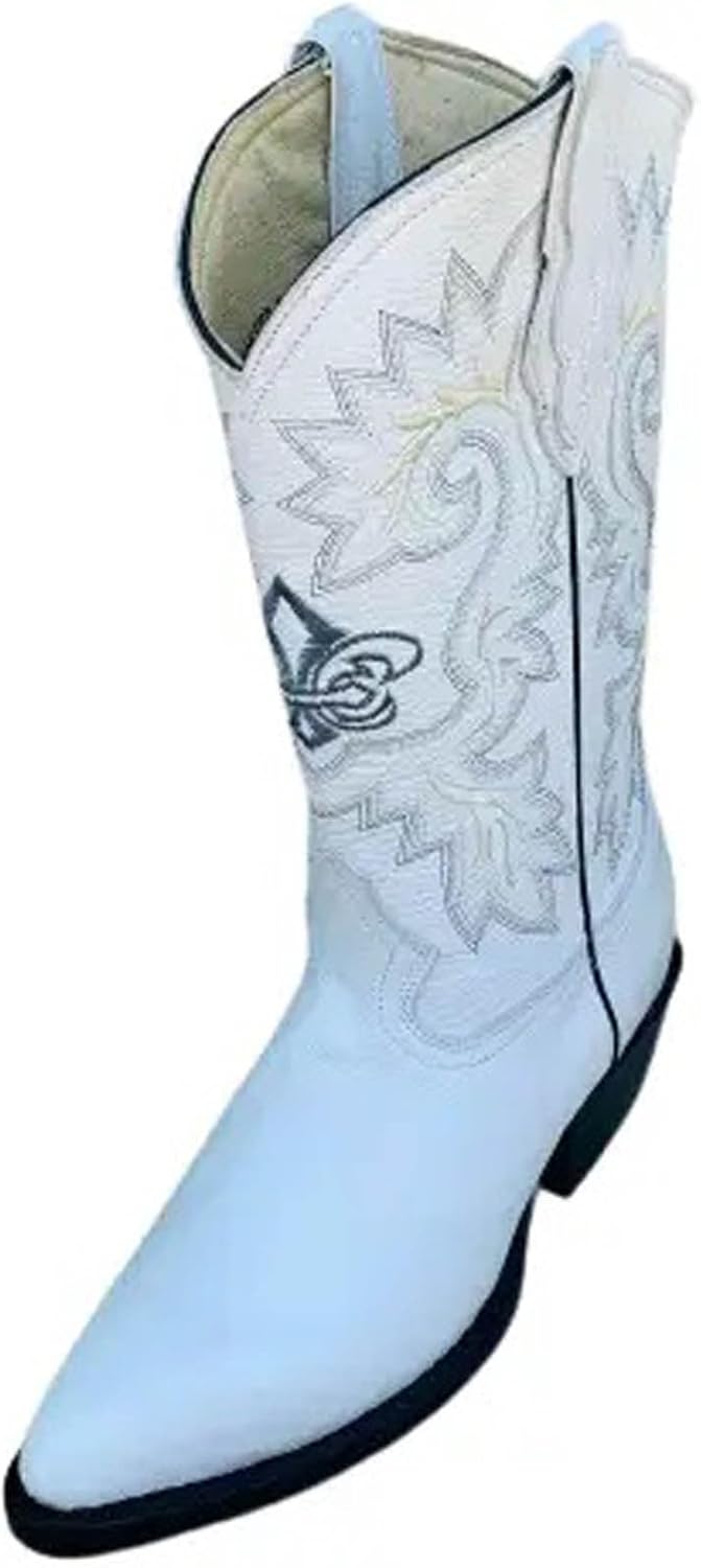 Ботинки Dona Michi MEN из натуральной кожи в стиле вестерн с круглым носком J, классические белые с тиснением под кожу Floter
Ботинки Dona Michi MEN из натуральной кожи в стиле вестерн с круглым носком J, классические белые с тиснением под кожу Floter