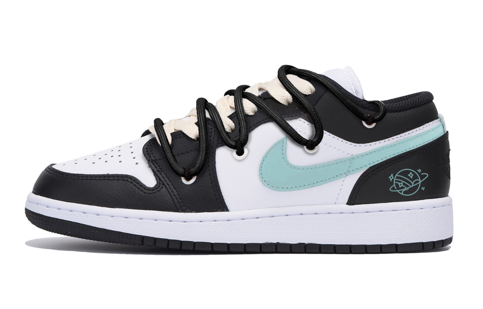 Jordan Износостойкие, нескользящие, винтажные баскетбольные кроссовки Air 1 с низким верхом, мужские, цвет: черный, белый, синий
Jordan Износостойкие, нескользящие, винтажные баскетбольные кроссовки Air 1 с низким верхом, мужские, цвет: черный, белый, синий