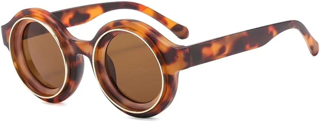 Ретро круглые женские солнцезащитные очки конфетных цветов, модные мужские панк-очки, солнцезащитные очки с защитой от УФ-излучения UV400 UUPTTPL, Leopard Tea
Ретро круглые женские солнцезащитные очки конфетных цветов, модные мужские панк-очки, солнцезащитные очки с защитой от УФ-излучения UV400 UUPTTPL, Leopard Tea