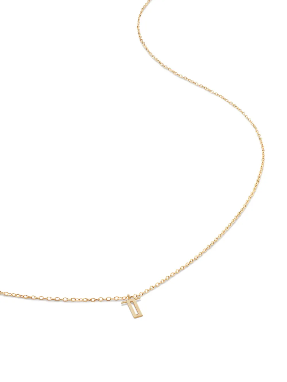 Колье из желтого золота с подвеской Initial T Monica Vinader, золотой
Колье из желтого золота с подвеской Initial T Monica Vinader, золотой