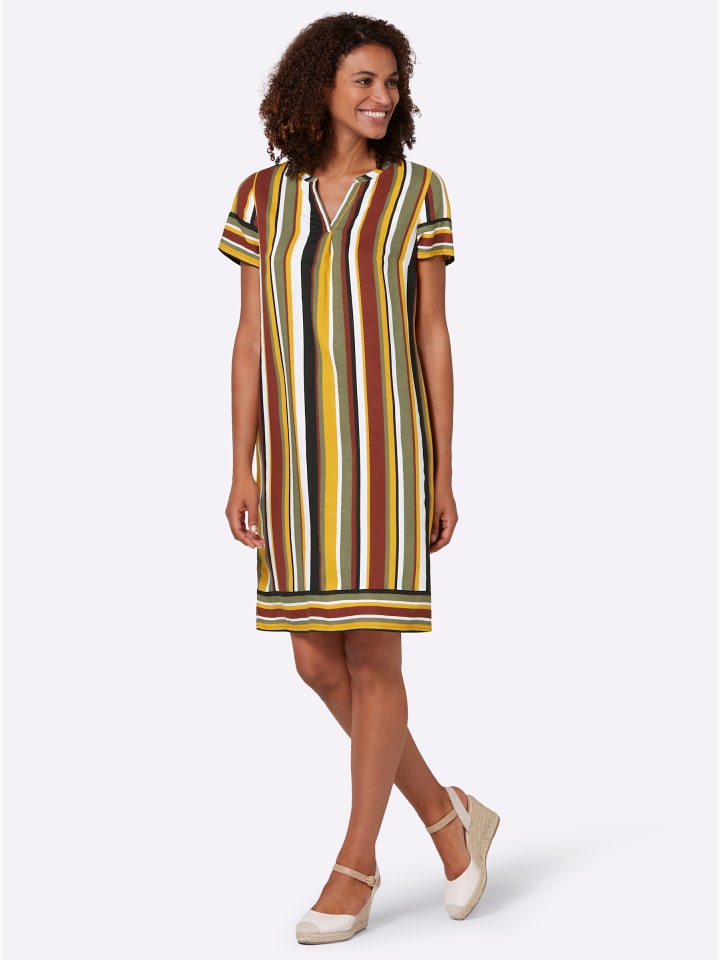 WITT WEIDEN Тканое платье в полоску цвета охры и хаки
WITT WEIDEN Тканое платье в полоску цвета охры и хаки