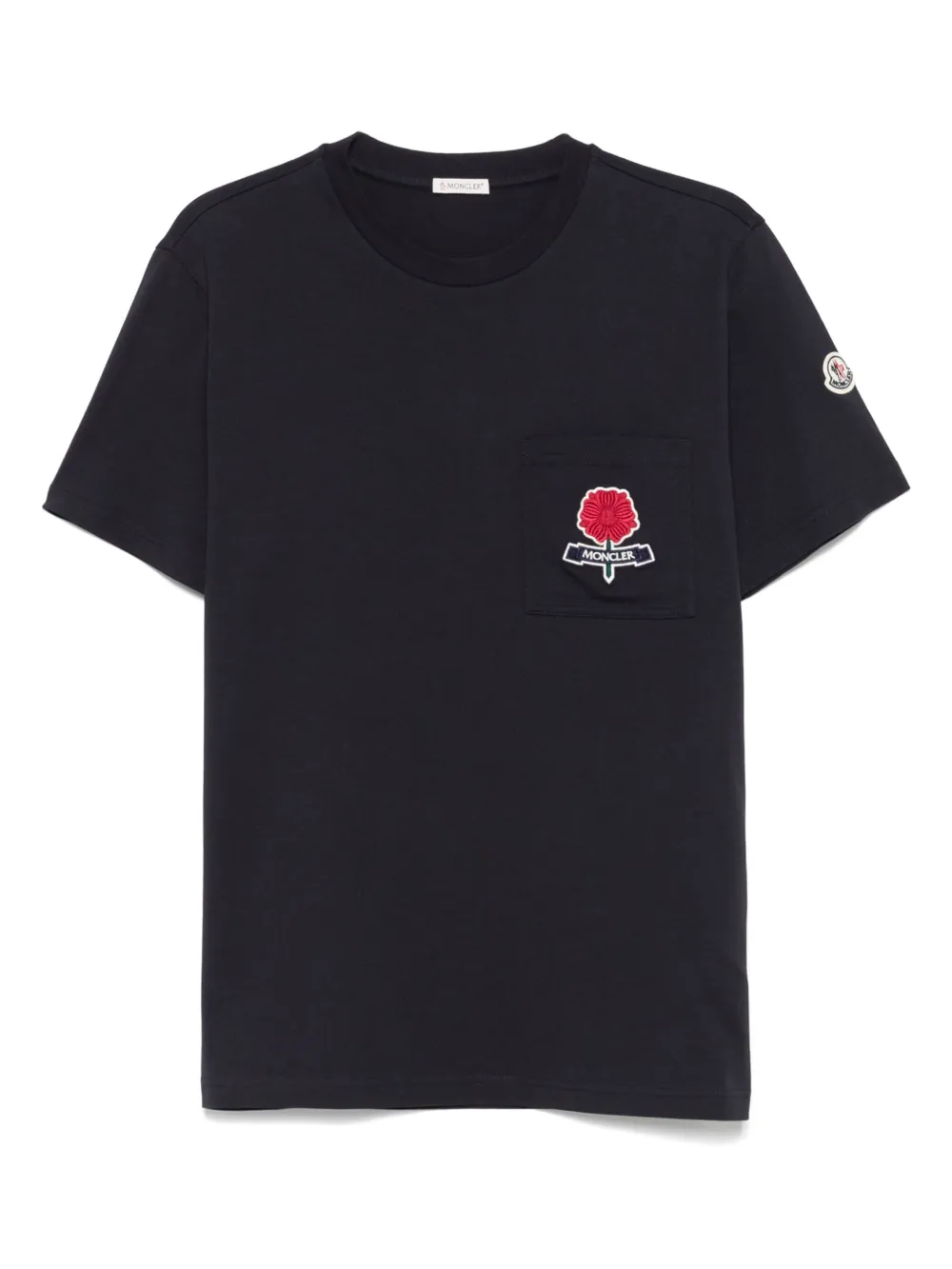 Футболка с вышитым логотипом MONCLER, синий
Футболка с вышитым логотипом MONCLER, синий