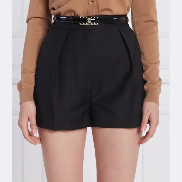 Шерстяные шорты Elisabetta Franchi, черный
Шерстяные шорты Elisabetta Franchi, черный