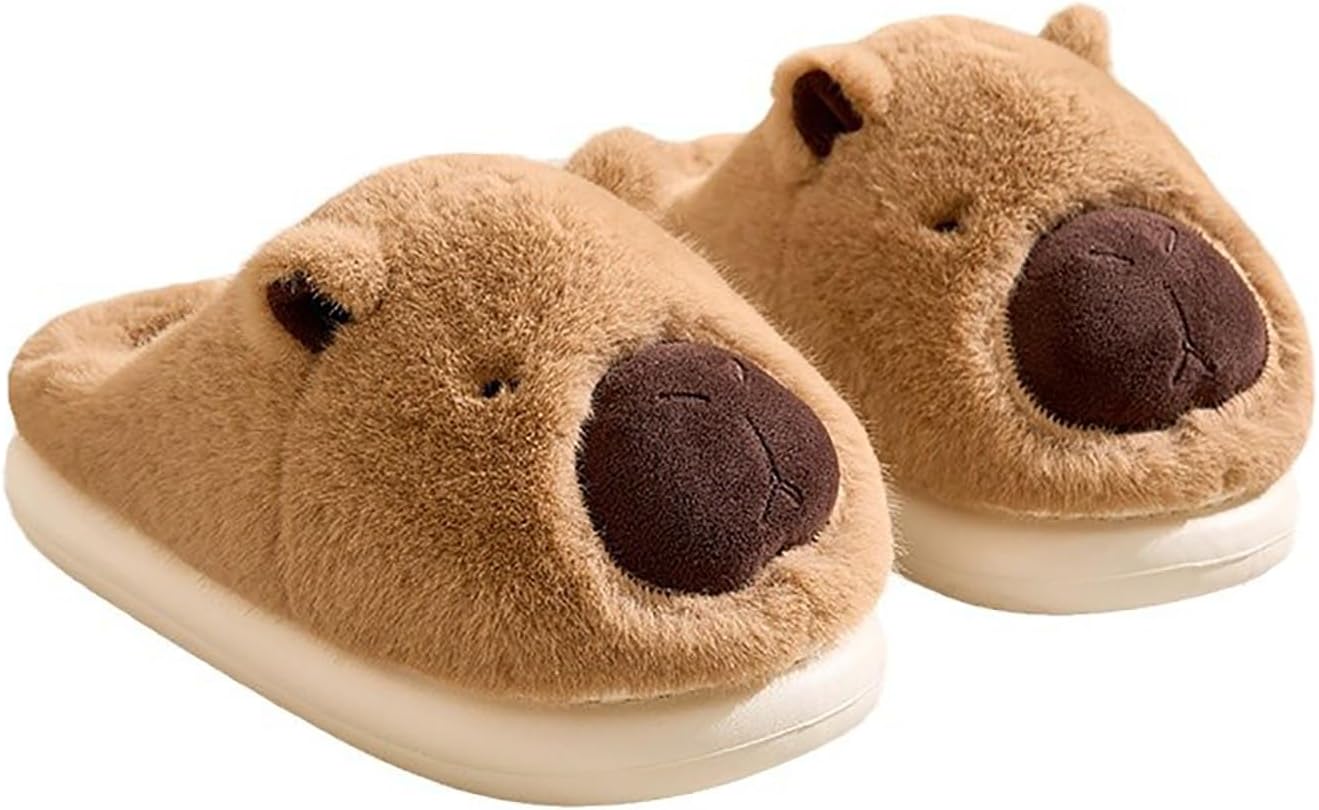 Тапочки Bridge Cutters для женщин и мужчин с лягушками - пушистые мультяшные тапочки с толстым подошвой для использования в помещении, Capybara
Тапочки Bridge Cutters для женщин и мужчин с лягушками - пушистые мультяшные тапочки с толстым подошвой для использования в помещении, Capybara