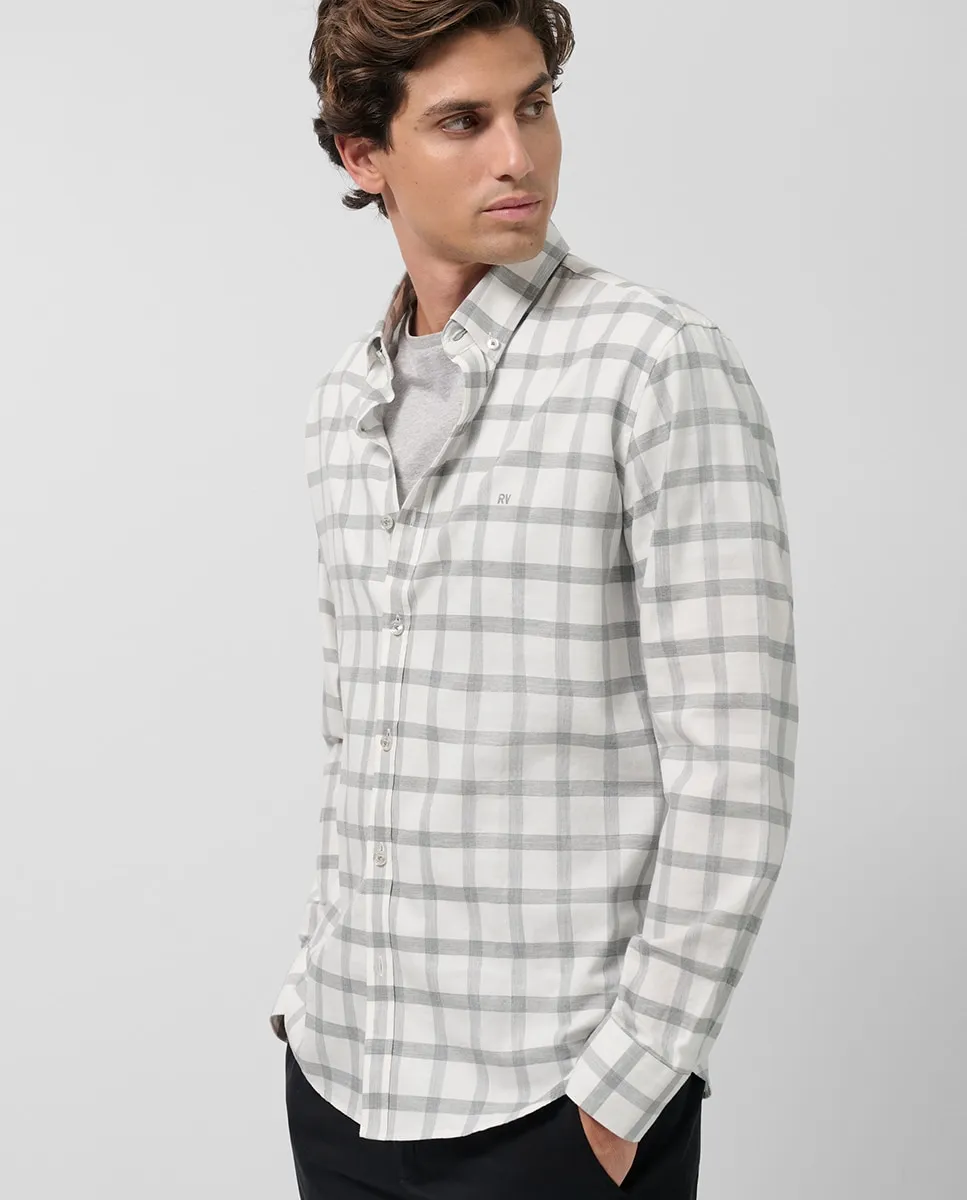 Мужская спортивная рубашка прямого кроя в клетку Roberto Verino, светло-серый
Мужская спортивная рубашка прямого кроя в клетку Roberto Verino, светло-серый